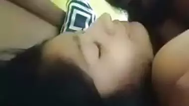 Big guy enjoys romantic sex with his cute GF