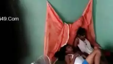 Village Young couple hot sex recorded in hidden cam 2 clips merged