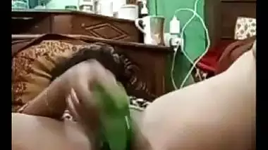 Horny slut masturbating fuck holes for double pleasure