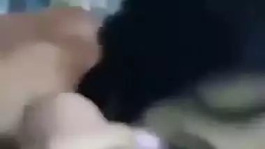 Sexy girl’s blowjob MMS of sucking a dick and drinking cum