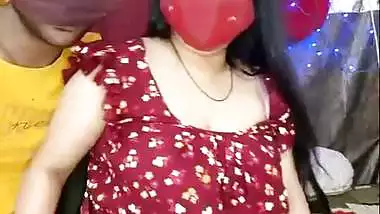 Young boy drinking breast milk with aunty boob sucking