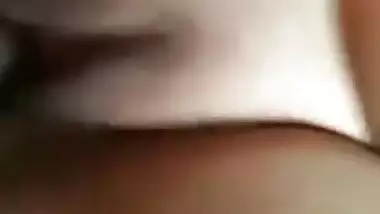 Close-up shooting of cock thrusting in and out of shaved Desi XXX pussy